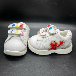 Vintage Sesame Street Elmo Casual Tennis Shoes Sneakers Baby Size 2 - 2005